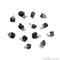 Rough Gemstone Pendant, Birthstone Raw Pendant, Silver Electroplated Connector Charms, 15x10mm (Approx), 1 pc, GemMartUSA (50470)